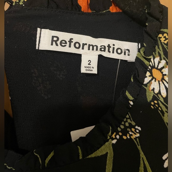 NWT Reformation Addaline Floral Print Dress (size 2) - Picture 4 of 4